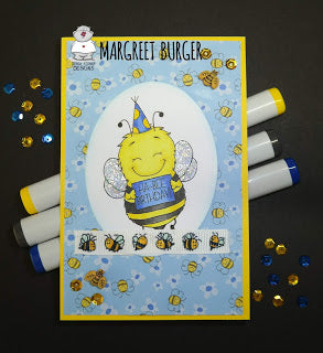 Ha-Bee Birthday Card by Margreet!