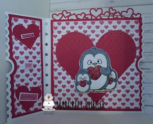 3 Penguins with heart