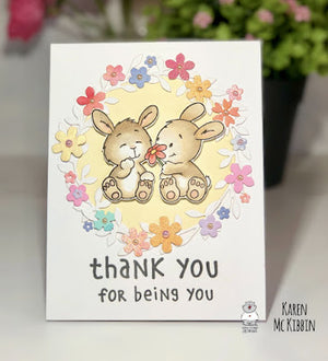Bunny Friends Thank You Card