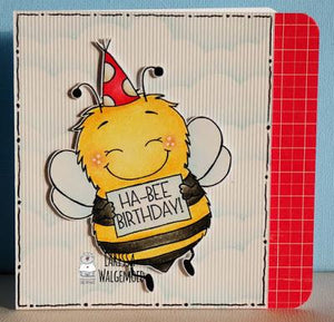 Ha-bee birthday card - Larissa