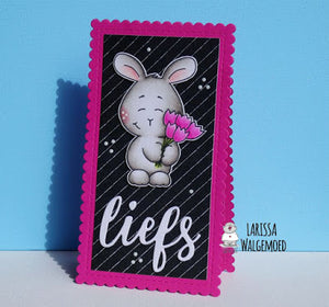 Spring digital stamp bundle - Tulip bunny - Larissa