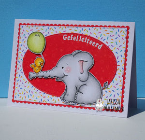 Elephant and bird - Larissa