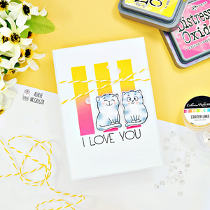 I love you....!! Sweet cat card by Ashlee!