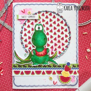 Sweet Dino Watermelon Card!