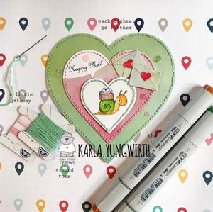 Snail Mail Heart by Karla