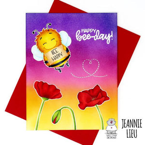 Happy Bee-Day! Superfun card by Jeannie!