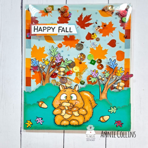 Happy Fall Shaker Card by Annie Collins