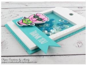 Pool Piggies Shaker Tag - Guest Design Paper Creations by Mindy