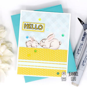 Hello! Sweet Bunny card by Jeannie