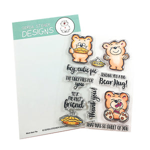 More than Pie Bears 4x6 Clear Stamp Set - GSD611