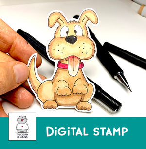 Treat Please Puppy - Digital Stamp