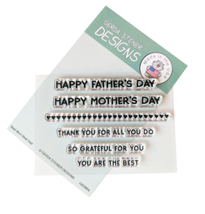 Best Mom Best Dad - 3x4 Clear Stamp Set - GSD854