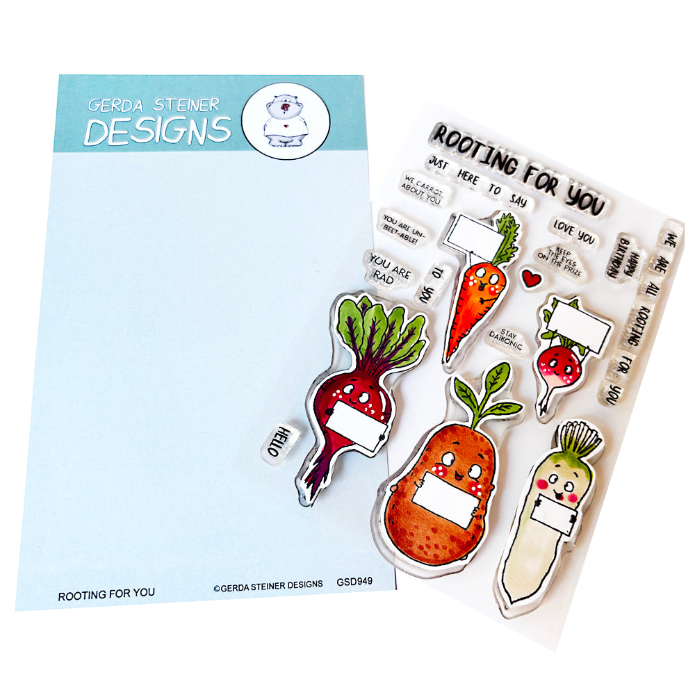 Rooting for you 4x6 Clear Stamp Set