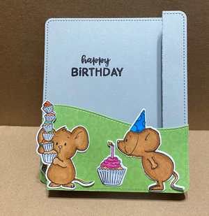 Cupcake Mice - 4x6 Clear Stamp Set
