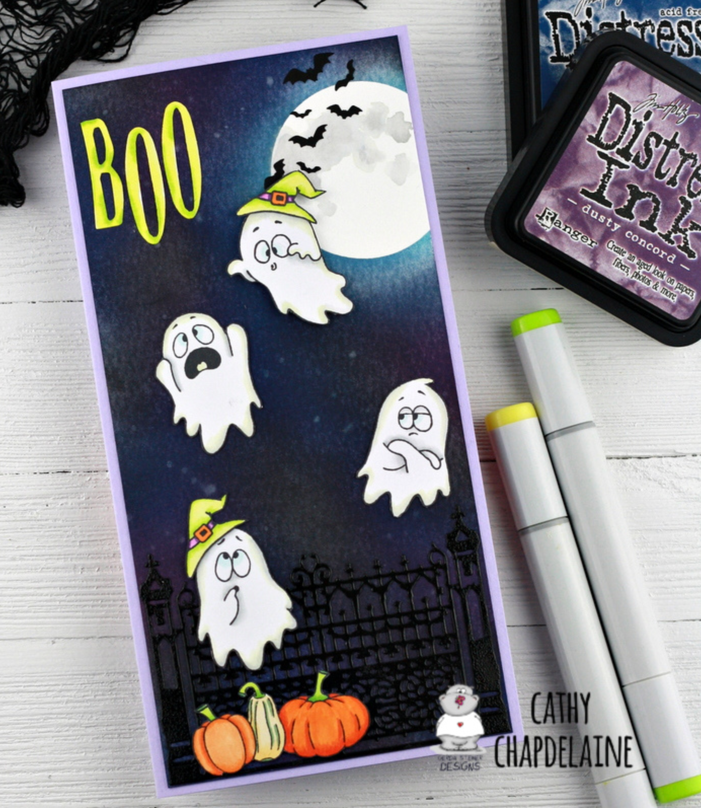 Ghosts 4x6 Clear Stamp Set - GSD709