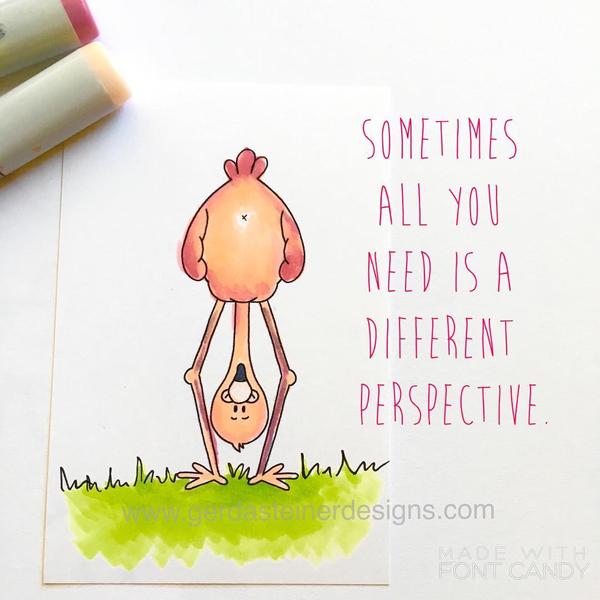 Upside Down Flamingo 3x4 Clear Stamp Set - Clearstamps - Clear Stamps - Cardmaking- Ideas- papercrafting- handmade - cards-  Papercrafts - Gerda Steiner Designs