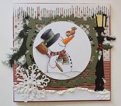 Happy Snowman 3x4 Clear Stamp Set - Clearstamps - Clear Stamps - Cardmaking- Ideas- papercrafting- handmade - cards-  Papercrafts - Gerda Steiner Designs