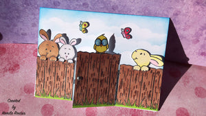 Hoppiness 4x6 Clear Stamp Set - Clearstamps - Clear Stamps - Cardmaking- Ideas- papercrafting- handmade - cards-  Papercrafts - Gerda Steiner Designs