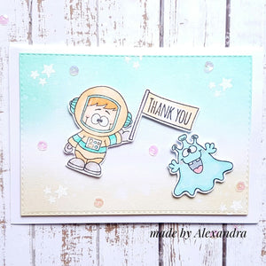 Blast Off 4x6 Clear Stamp Set - Clearstamps - Clear Stamps - Cardmaking- Ideas- papercrafting- handmade - cards-  Papercrafts - Gerda Steiner Designs
