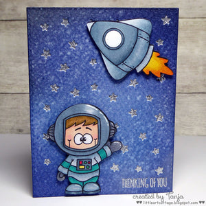 Blast Off 4x6 Clear Stamp Set - Clearstamps - Clear Stamps - Cardmaking- Ideas- papercrafting- handmade - cards-  Papercrafts - Gerda Steiner Designs