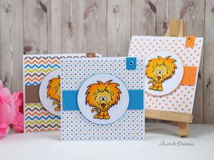 Party Animals 4x6 Clear Stamp Set - Clearstamps - Clear Stamps - Cardmaking- Ideas- papercrafting- handmade - cards-  Papercrafts - Gerda Steiner Designs
