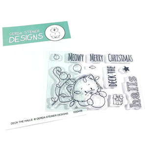 Deck the Halls 3x4 Clear Stamp Set - Clearstamps - Clear Stamps - Cardmaking- Ideas- papercrafting- handmade - cards-  Papercrafts - Gerda Steiner Designs