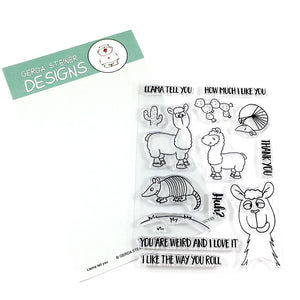 Llama Tell You 4x6 Clear Stamp Set - Clearstamps - Clear Stamps - Cardmaking- Ideas- papercrafting- handmade - cards-  Papercrafts - Gerda Steiner Designs