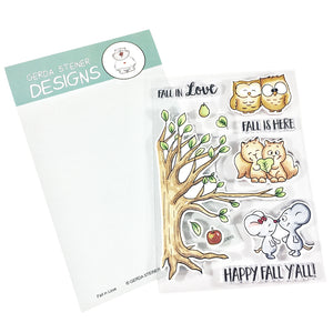 Fall in Love 4x6 Clear Stamp Set - Clearstamps - Clear Stamps - Cardmaking- Ideas- papercrafting- handmade - cards-  Papercrafts - Gerda Steiner Designs