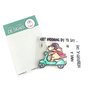 Vrooming By! 3x4 Clear Stamp Set - Clearstamps - Clear Stamps - Cardmaking- Ideas- papercrafting- handmade - cards-  Papercrafts - Gerda Steiner Designs