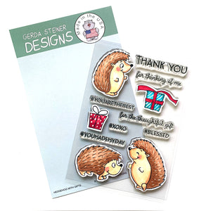 Hedgehog with Gifts - 4x6 Clear Stamp Set - GSD739