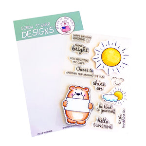 Hello Sunshine 4x6 Clear Stamp Set - GSD741