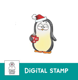 Tired Holiday Penguin