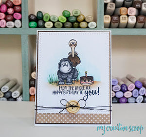 Party Animals 4x6 Clear Stamp Set - Clearstamps - Clear Stamps - Cardmaking- Ideas- papercrafting- handmade - cards-  Papercrafts - Gerda Steiner Designs