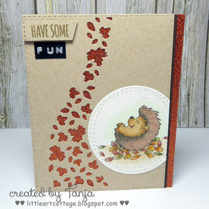 Cheerful Hedgehog 4x6 Clear Stamp Set - Clearstamps - Clear Stamps - Cardmaking- Ideas- papercrafting- handmade - cards-  Papercrafts - Gerda Steiner Designs
