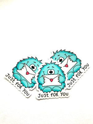 Just for you - Monster Sticker