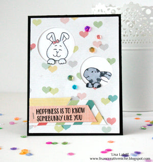 Hoppiness 4x6 Clear Stamp Set - Clearstamps - Clear Stamps - Cardmaking- Ideas- papercrafting- handmade - cards-  Papercrafts - Gerda Steiner Designs