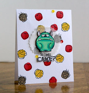 Monster Fun 4x6 Clear Stamp Set - Clearstamps - Clear Stamps - Cardmaking- Ideas- papercrafting- handmade - cards-  Papercrafts - Gerda Steiner Designs