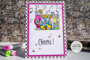 Monster Fun 4x6 Clear Stamp Set - Clearstamps - Clear Stamps - Cardmaking- Ideas- papercrafting- handmade - cards-  Papercrafts - Gerda Steiner Designs