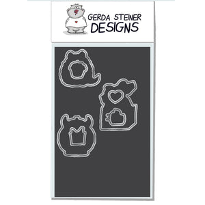 Monster Fun 4x6 Die Set - Clearstamps - Clear Stamps - Cardmaking- Ideas- papercrafting- handmade - cards-  Papercrafts - Gerda Steiner Designs