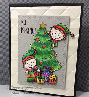 Peeking Friends 4x6 Clear Stamp Set - Clearstamps - Clear Stamps - Cardmaking- Ideas- papercrafting- handmade - cards-  Papercrafts - Gerda Steiner Designs