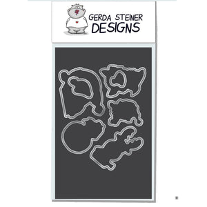 Peeking Friends 4x6 Die Set - Clearstamps - Clear Stamps - Cardmaking- Ideas- papercrafting- handmade - cards-  Papercrafts - Gerda Steiner Designs