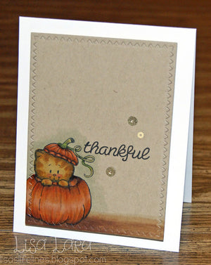 Peekin' Pumpkin Kitty 3x4 Clear Stamp Set - Clearstamps - Clear Stamps - Cardmaking- Ideas- papercrafting- handmade - cards-  Papercrafts - Gerda Steiner Designs