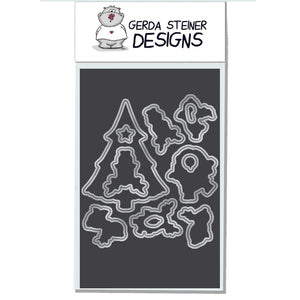 Reindeer and a Tree 4x6 Die Set - Clearstamps - Clear Stamps - Cardmaking- Ideas- papercrafting- handmade - cards-  Papercrafts - Gerda Steiner Designs