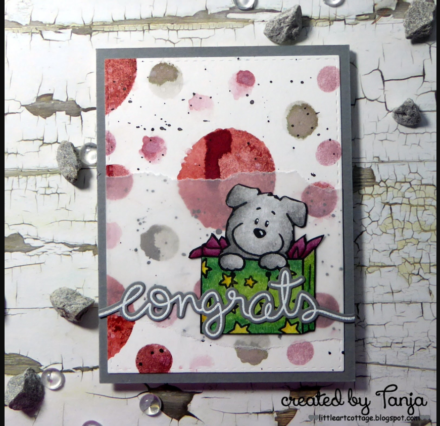 Christmas Puppies 4x6 Clear Stamp Set - Clearstamps - Clear Stamps - Cardmaking- Ideas- papercrafting- handmade - cards-  Papercrafts - Gerda Steiner Designs