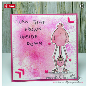 Upside Down Flamingo 3x4 Clear Stamp Set - Clearstamps - Clear Stamps - Cardmaking- Ideas- papercrafting- handmade - cards-  Papercrafts - Gerda Steiner Designs