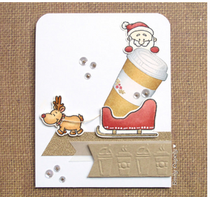 Up On the Housetop 4x6 Clear Stamp Set - Clearstamps - Clear Stamps - Cardmaking- Ideas- papercrafting- handmade - cards-  Papercrafts - Gerda Steiner Designs