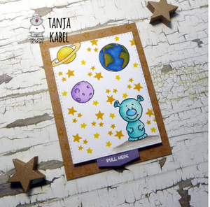 Blast Off 4x6 Clear Stamp Set - Clearstamps - Clear Stamps - Cardmaking- Ideas- papercrafting- handmade - cards-  Papercrafts - Gerda Steiner Designs