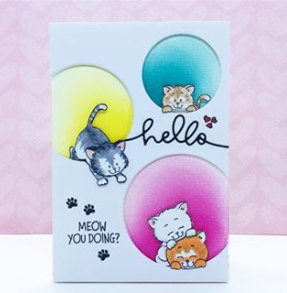 Playful Kitten 4x6 Clear Stamp Set - Clearstamps - Clear Stamps - Cardmaking- Ideas- papercrafting- handmade - cards-  Papercrafts - Gerda Steiner Designs