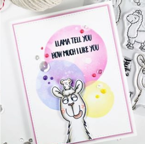 Llama Tell You 4x6 Clear Stamp Set - Clearstamps - Clear Stamps - Cardmaking- Ideas- papercrafting- handmade - cards-  Papercrafts - Gerda Steiner Designs