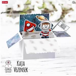 Blast Off 4x6 Clear Stamp Set - Clearstamps - Clear Stamps - Cardmaking- Ideas- papercrafting- handmade - cards-  Papercrafts - Gerda Steiner Designs